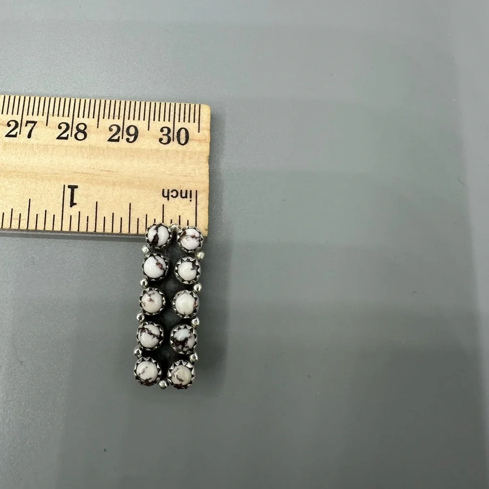 ⌚Wild Horse Jasper Sterling Silver 925 Watch Band Charm iWatch Handmade